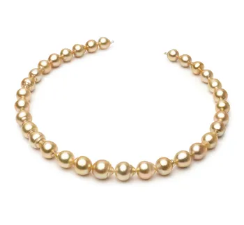 10.1-12.5mm Baroque Quality South Sea Cultured Pearl Necklace in